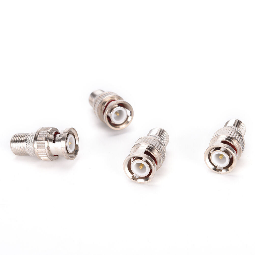 10x BNC Male Plug to F Female Jack Adapter Coax Connector Coupler CCTV CamerY XC