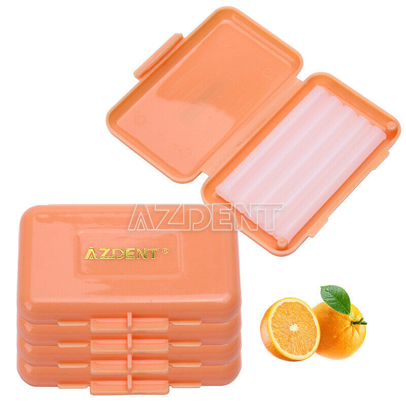 100 Kits AZDENT Dental Orthodontic Wax Gum Irritation Orange Scent Flavor
