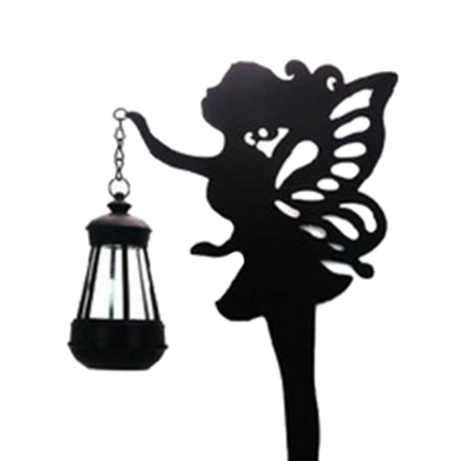 Metal Fairy Silhouette Garden Art Girl Sculpture Collectibles Sculpture Yard