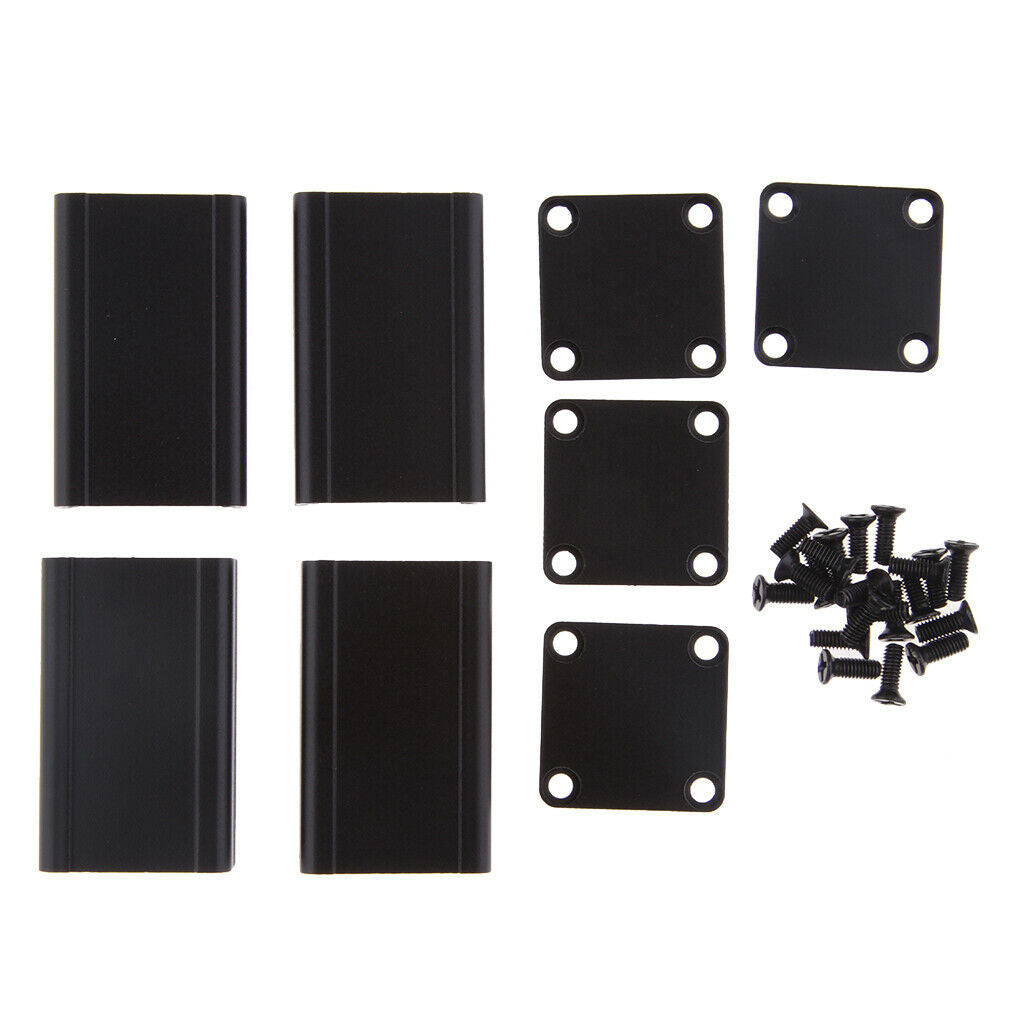 2 Pieces Extruded Aluminum PCB Project Box Electronic Enclosure Case DIY
