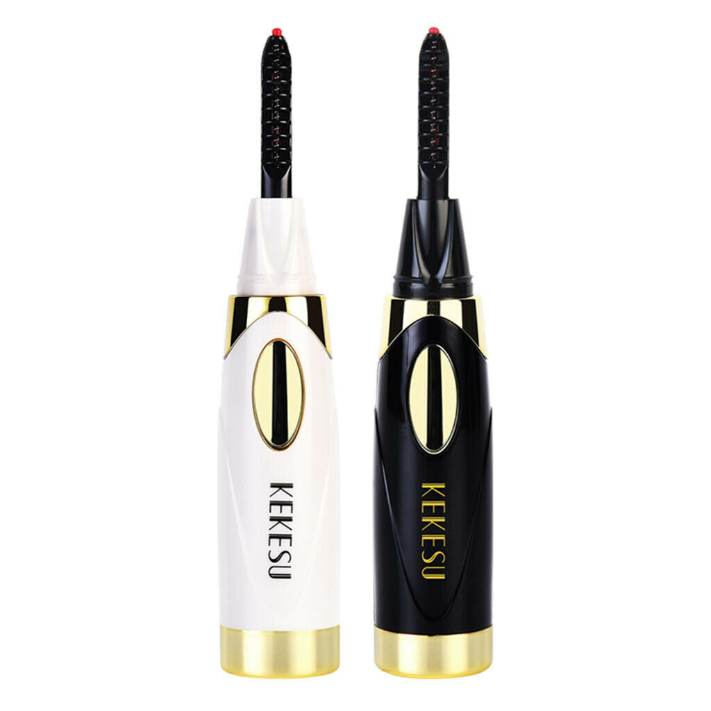 2 Pieces Mini Electric Heated Eyelash Curler Fast Heated Brush USB Charge