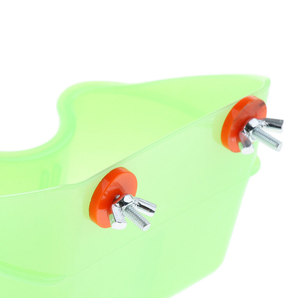 Pet Bird Parrot Fixed Bowl Feeder Feeding Food Cup Water Dispenser