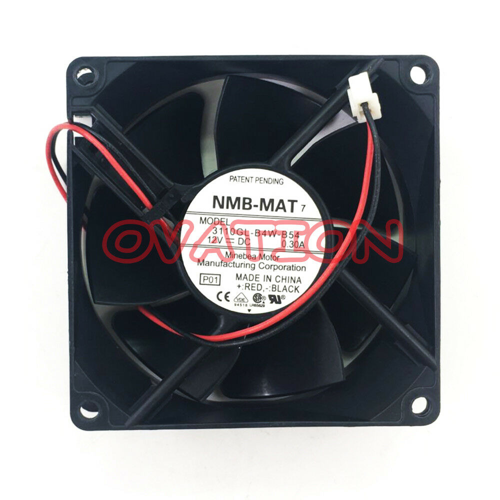 For NMB-MAT 3110GL-B4W-B54 fan 12V 0.30A 80*80*25mm 2pin