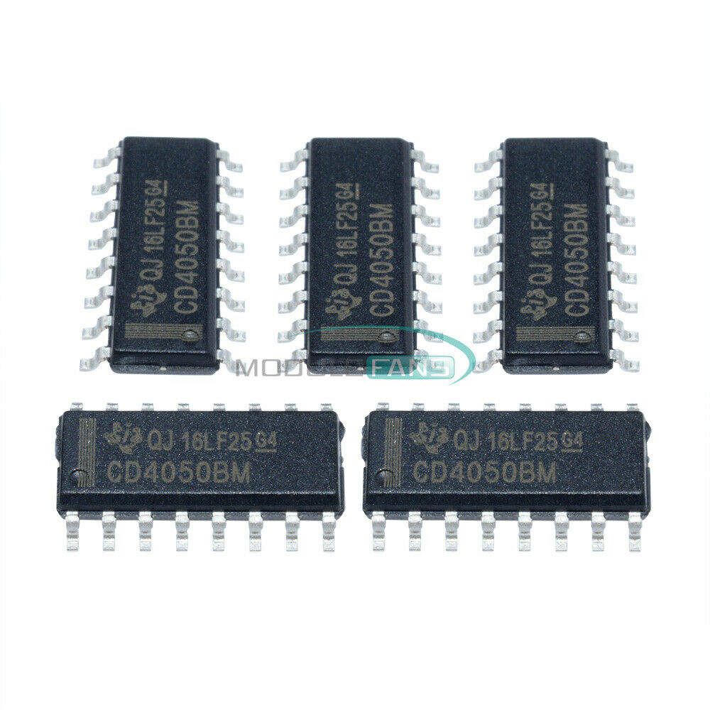 5PCS HCF4050M013TR HCF4050 BUFF/CNVRTR HEX N-INV 16SOIC ST IC
