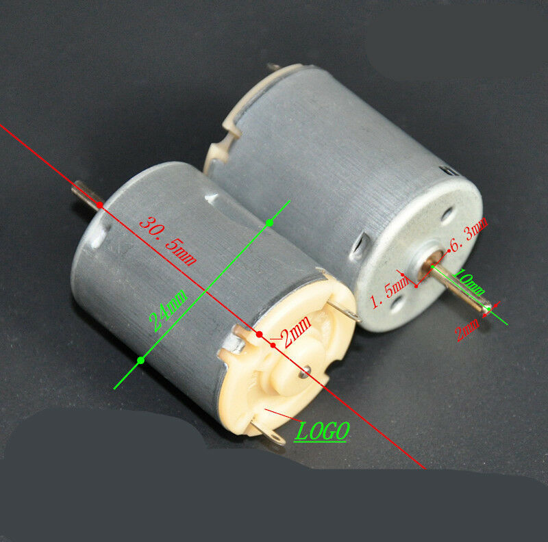 DC 6V 12000RPM High Speed 2mm Diameter Micro Electric Motor DIY toys car