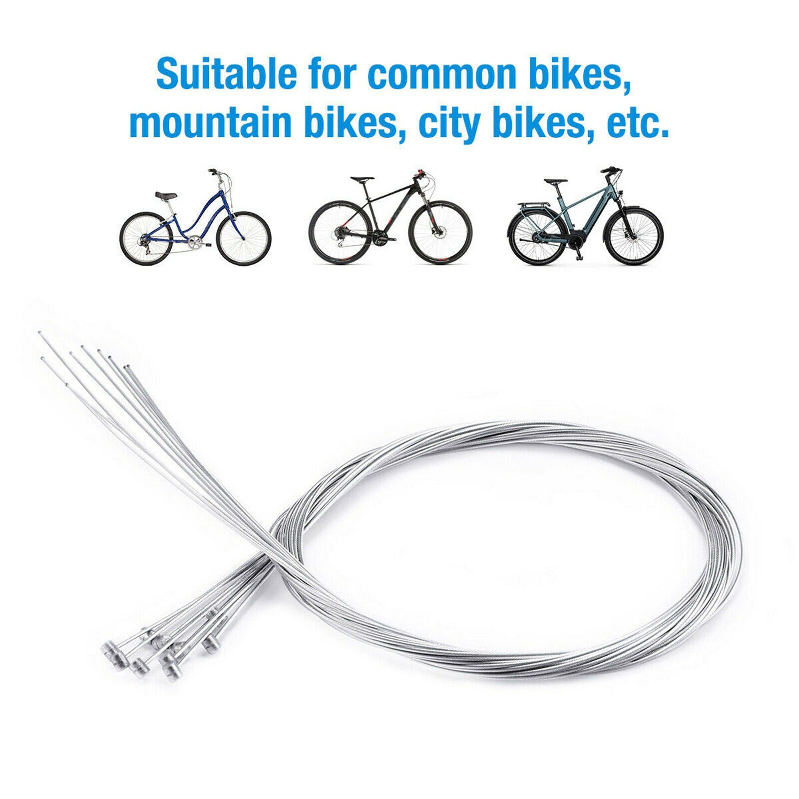 10PCS Bike Shift Brake Cable, Bike Shift Cables, Premium Bike Shifter Cables,