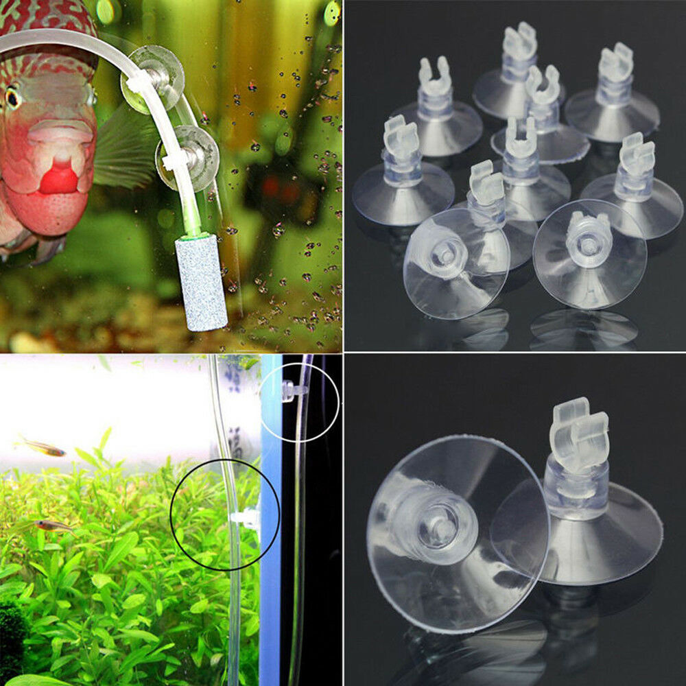 10Pcs Aquarium Fish Tank Suction Cup Sucker For Air Line Tube Hose Pump