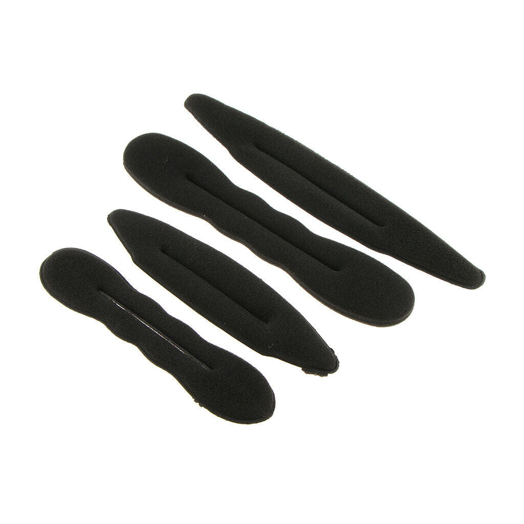 4pcs Magic Sponge Clip Foam Donut Hair Styling Bun Maker Ring Twist Tool for