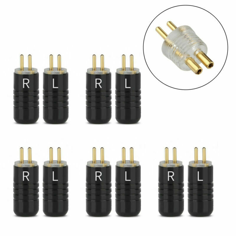 5PCS 0.78mm Earphone Pins Solder Wire Connector For JH Audio JH16 JH11 Pro Black