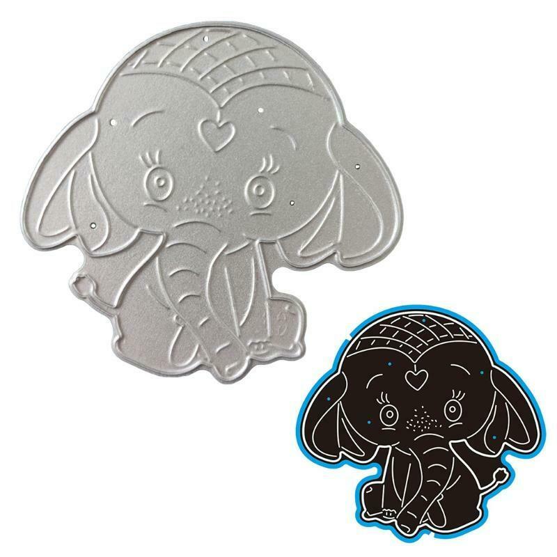 Elephant Metal Cutting Dies Stencil Scrapbooking DIY Album Stamp Paper Embossing
