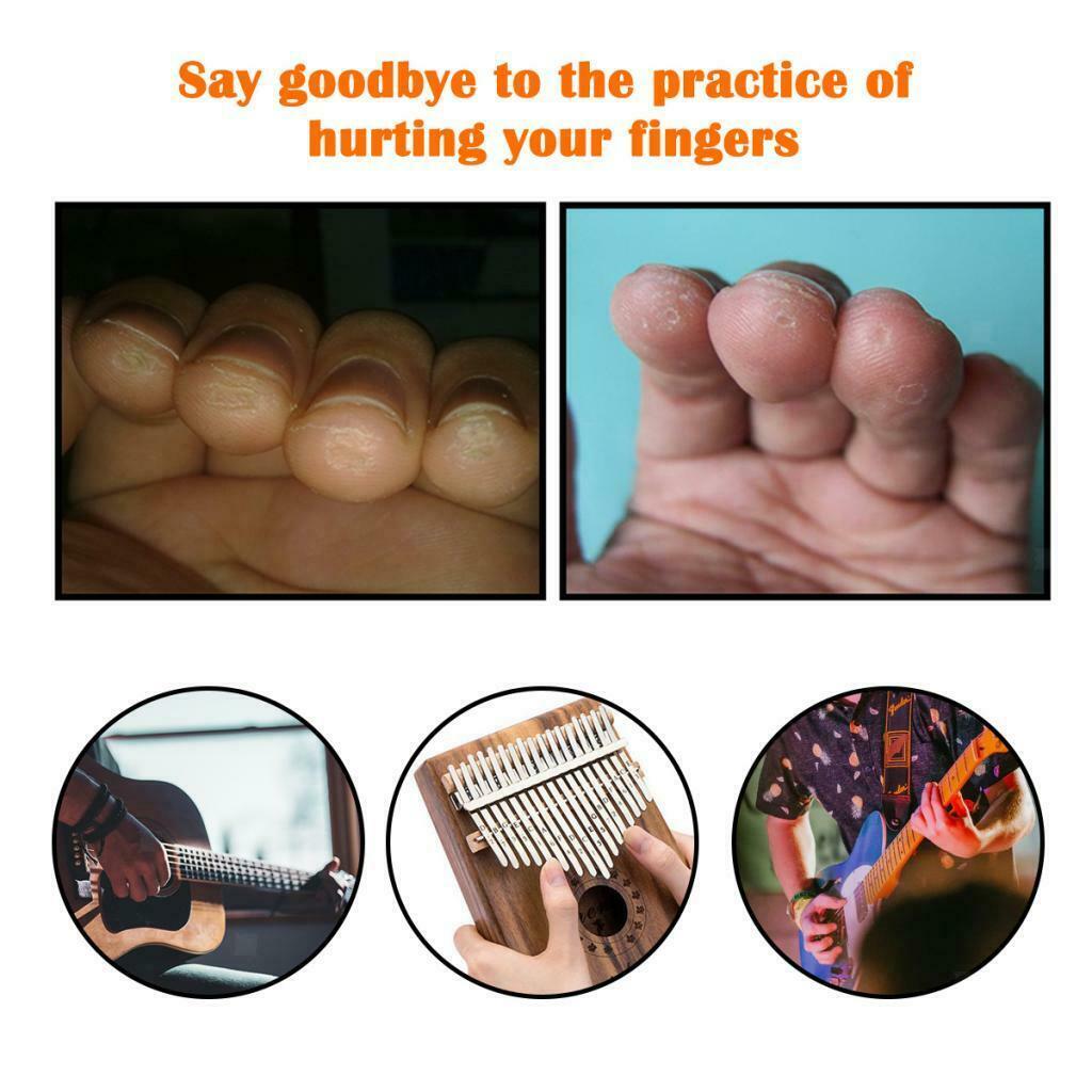 Silicone Kalimba Thumb Picks Finger Protector Fingertips for Beginner Green