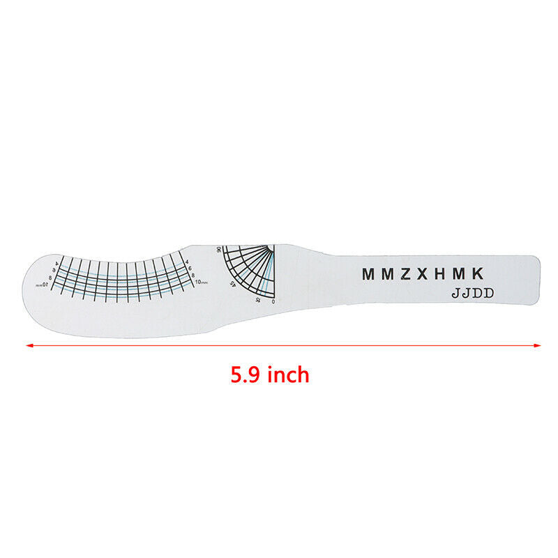 2Pc Eyelash Extension Styling Ruler Measuring Ruler Tool Before & After L.l8