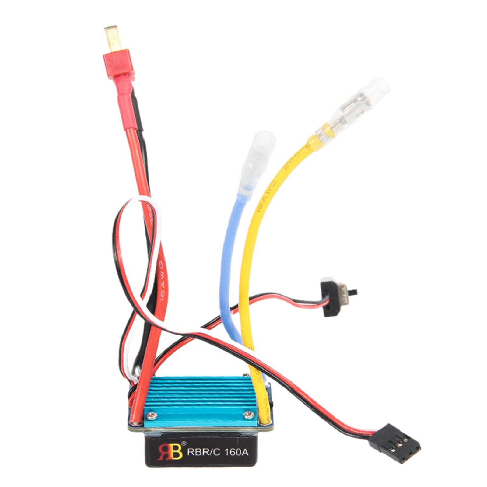 160A Waterproof ESC, 3S 160A Waterproof Brushed ESC with 5V 1A BEC T-Plugs