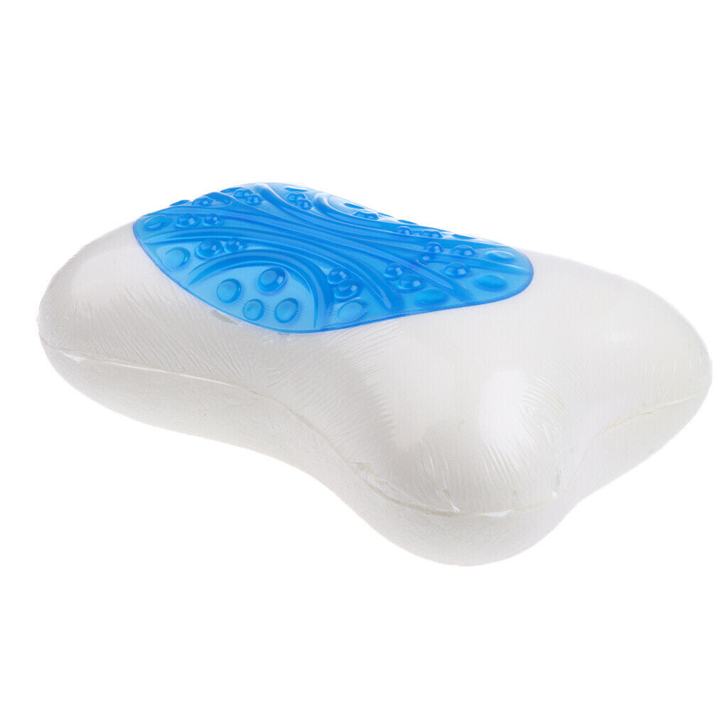 Memory Foam Cooling Neck Massage Pillow  Bone Relax Rest Pad Sleeping