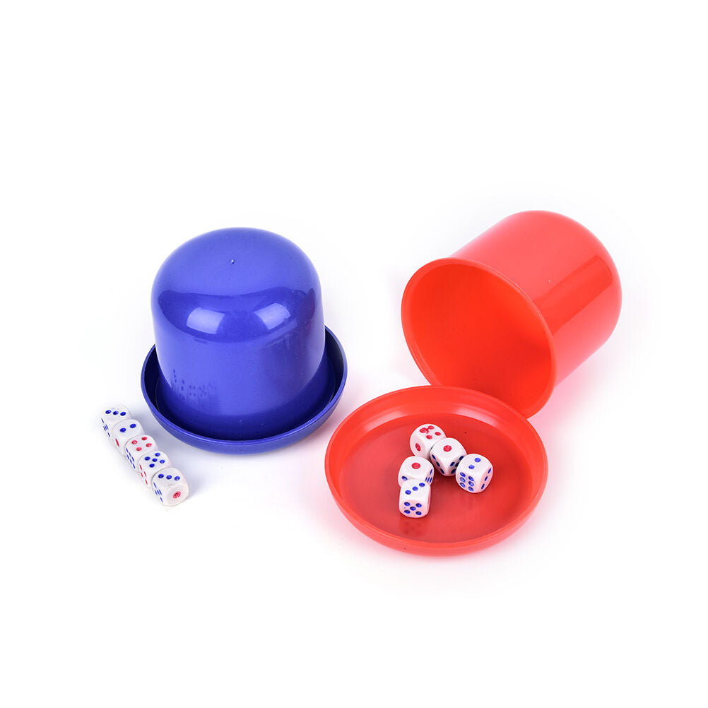 Bar Party Dice Cup Drinking Board Game Gambling Dice Box 10mm d6*5 Table Game.CH