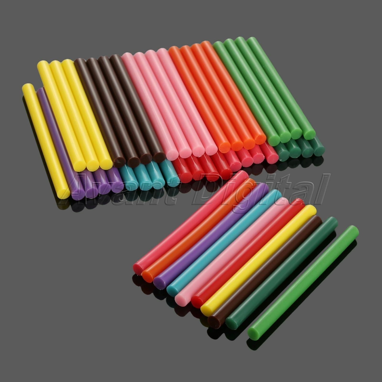 50Pcs Hot Melt Glue Adhesive Sticks 7*100mm For Heating Glue Gun 10 Colors