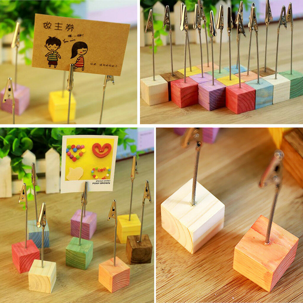 50pcs Wooden Blocks Embellishments Kids Crafts Creative Toys Scrapbook 15mm