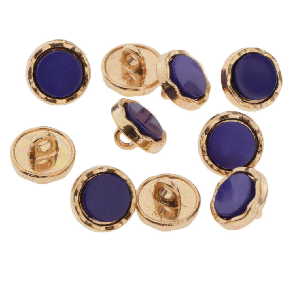 10x Round Shank Buttons Scrapbook Cardmaking DIY Crafts Decorative Button