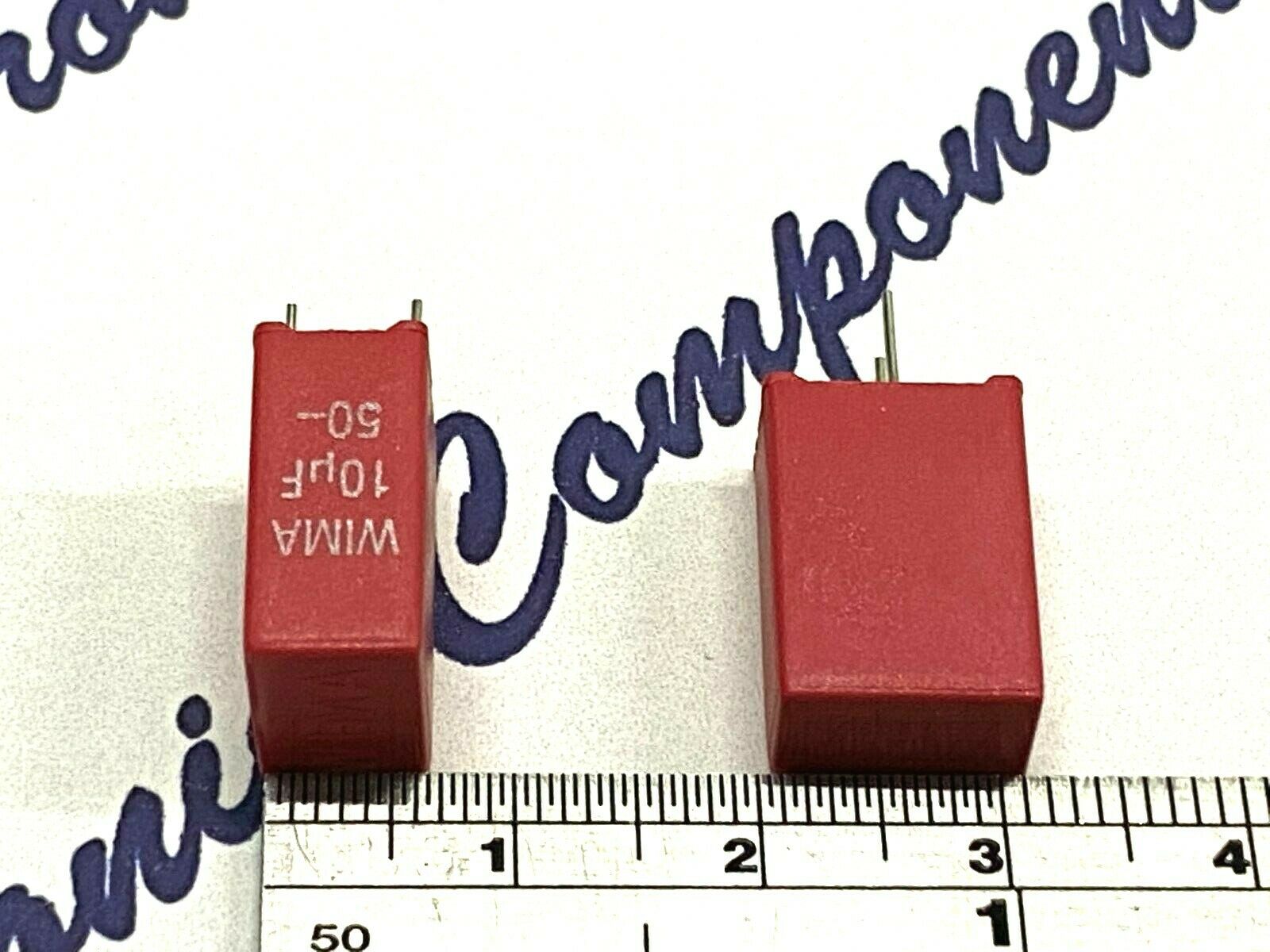 1pcs - WIMA MKS2 10uF (10µF) 50V 5% pitch:5mm Rated Polyester Film Capacitor