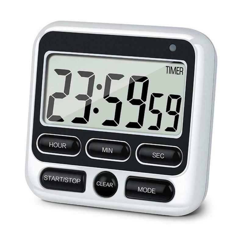 Large Screen Digital Kitchen Timer Countdown Loud Time Management Alarm Clock