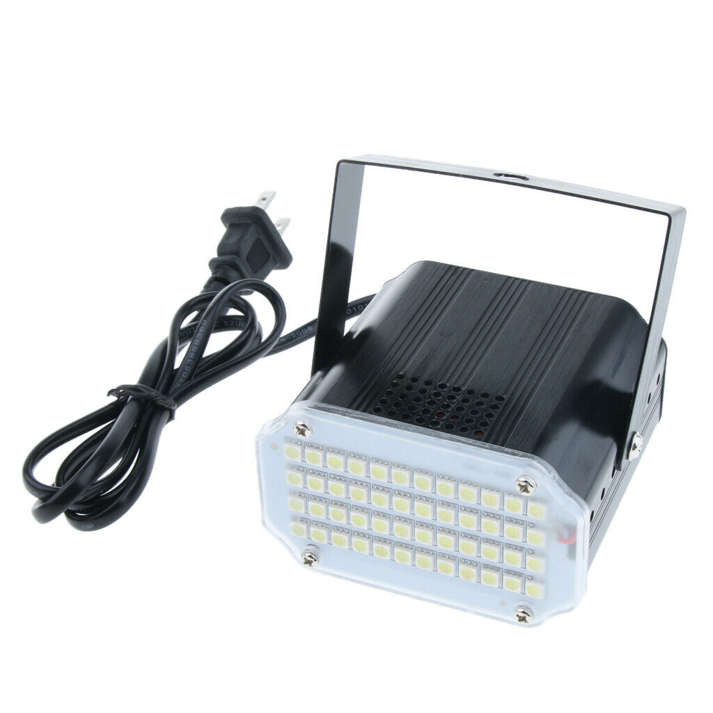48 Leds Strobe Light, White Colors Sound Activated Dj Lights  for Christmas