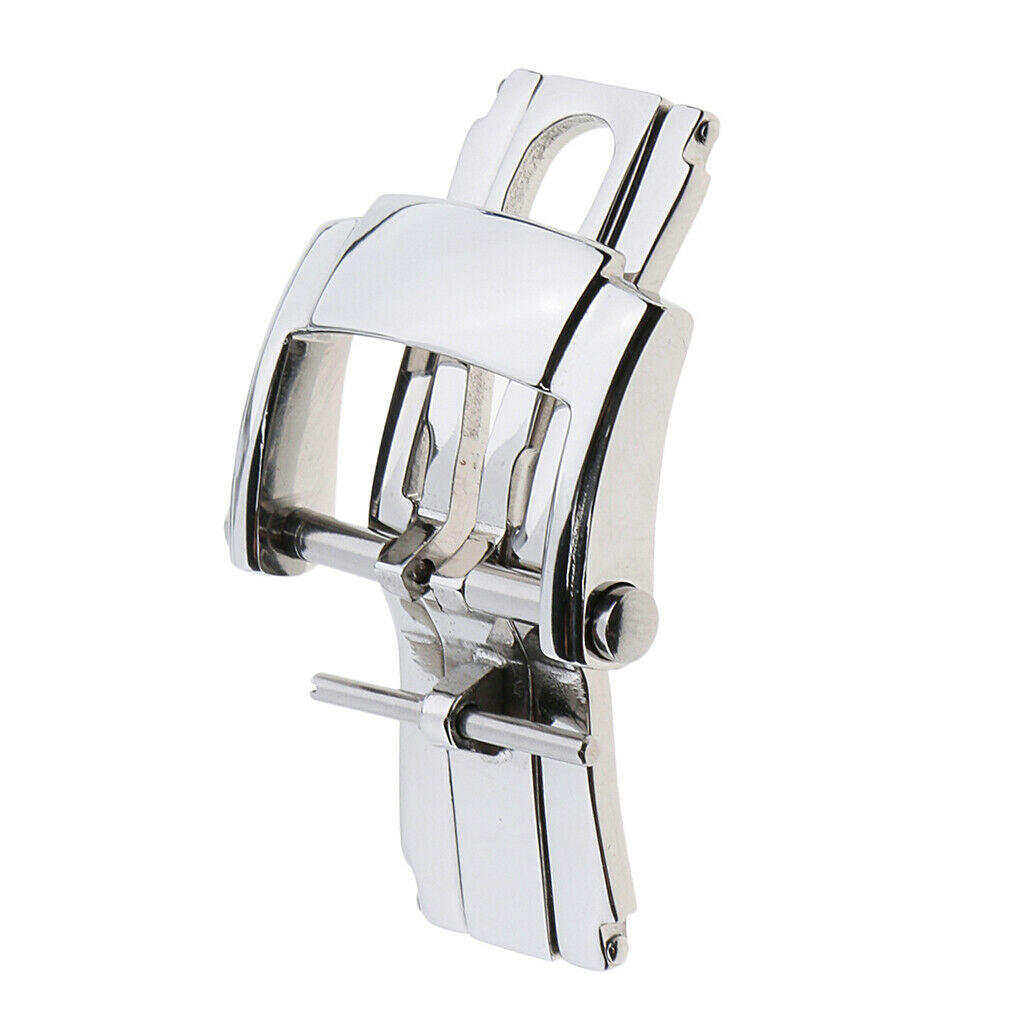 Leather Watch Band Thumbnail Shoulders Replacement Stainless Steel Buckle Tongue