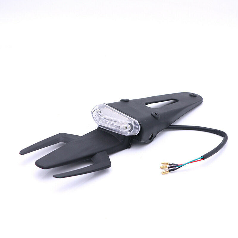 Off-road Dirt Bike Motorcycle Clear Rear Fender Brake Trident Style Tail Light