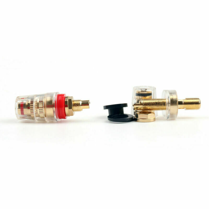 4 Pcs Pure Copper Binding Post For Amplifier Speaker 4mm Banana Plugs B5