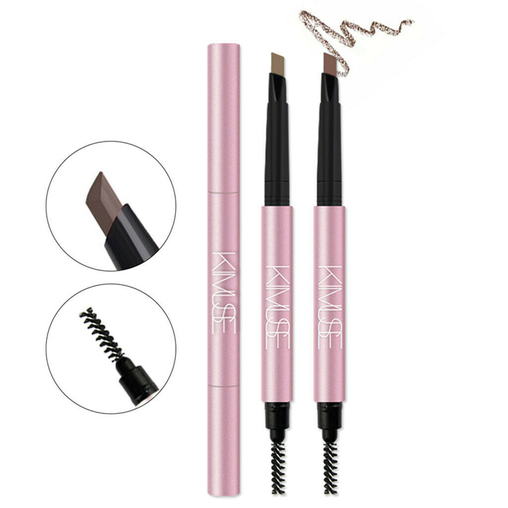 Waterproof Eyebrow Pencil Long Lasting Dual Ends Brow Definer Pen Grey