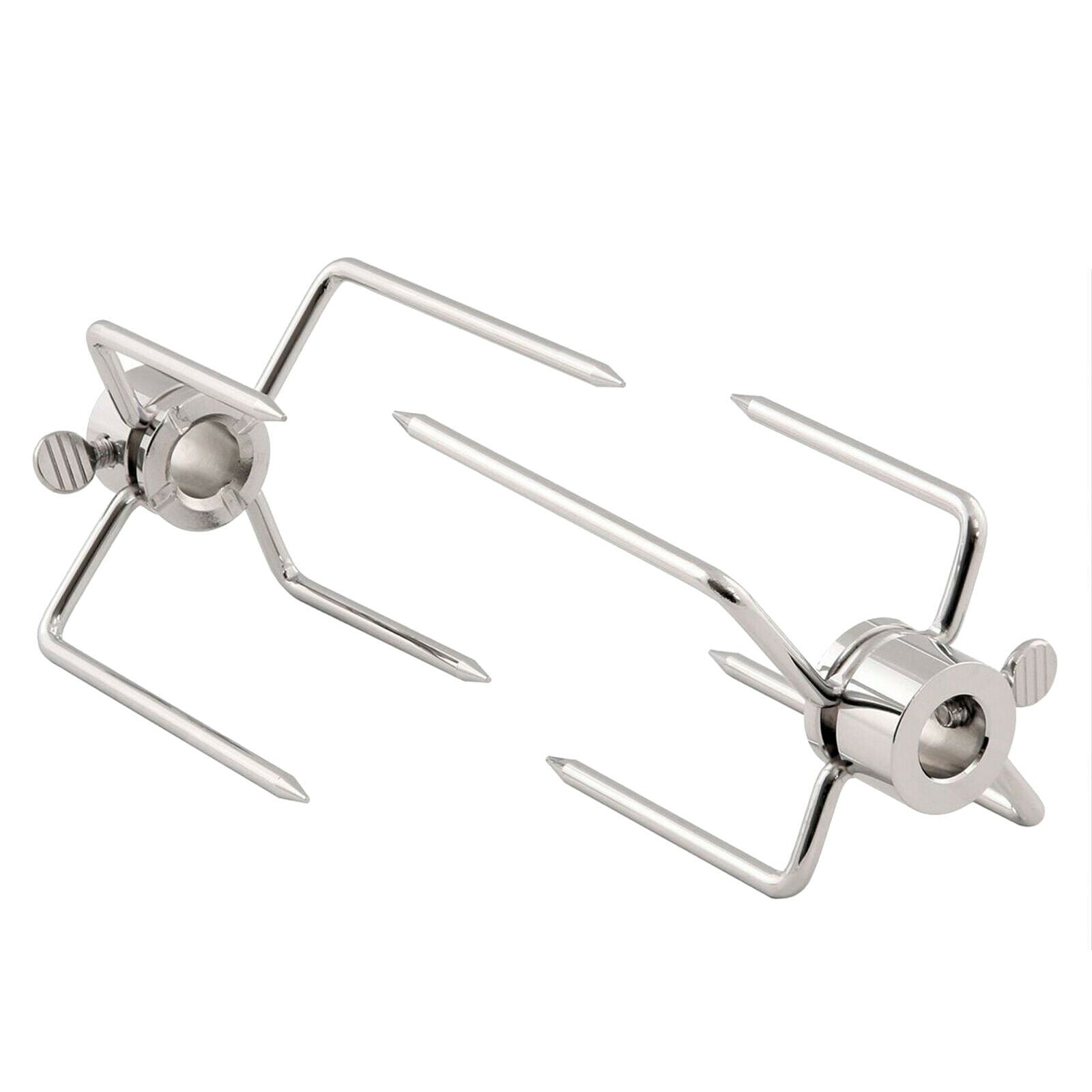 2pcs Stainless Steel BBQ Spit Fork Roaster Chicken Barbecue Accessories