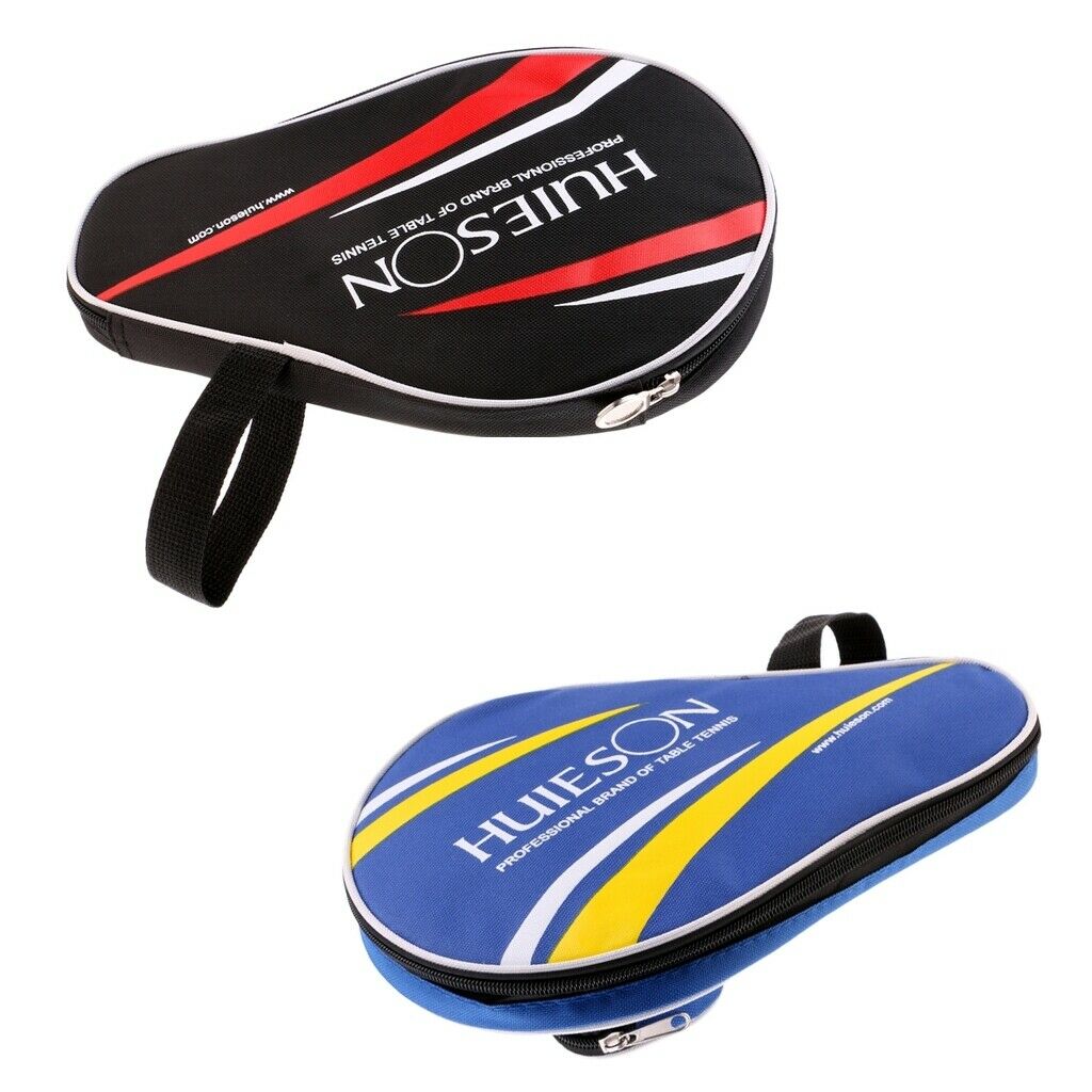 2 Pieces Lightweight  Pong Racket Paddle Bag Storage Bag For Double Bat