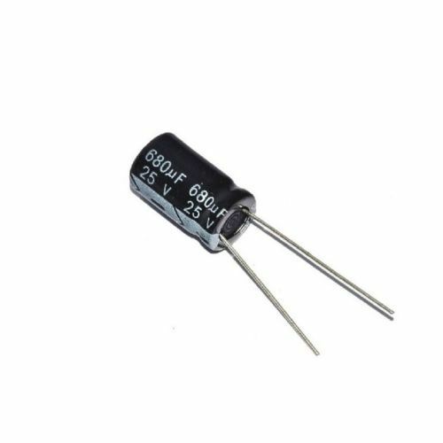 10PCS 680uF 25V 105C 10mm*17mm Radial Electrolytic Capacitors