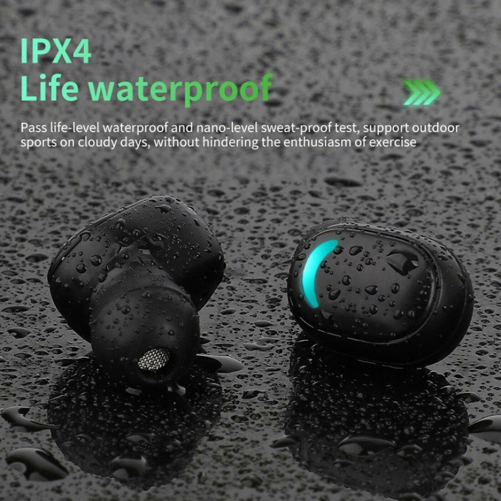 Game Wireless Earbuds Bluetooth 5.1 Premium Sound for Sport Waterproof