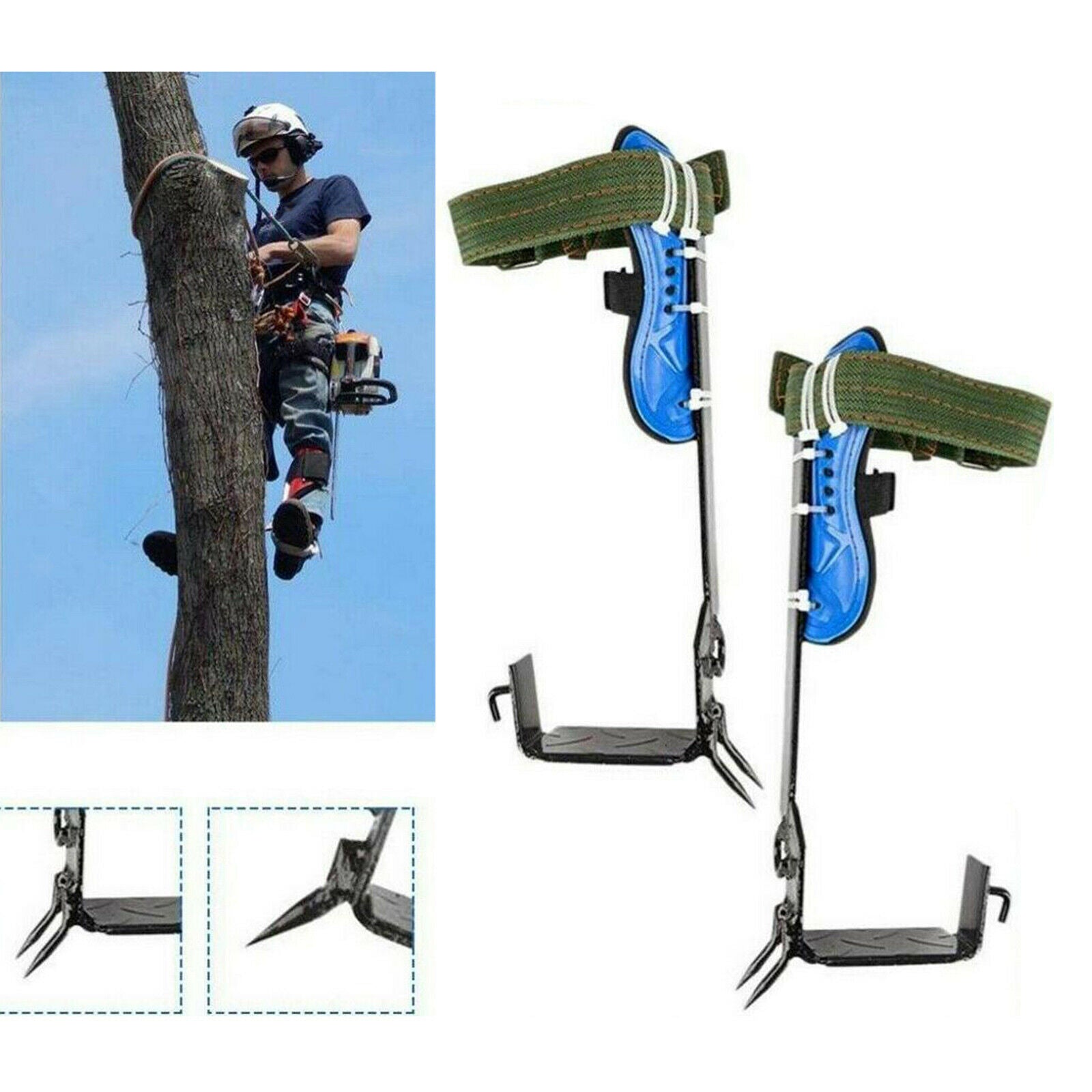 Adjustable Rope Rescue Useful Tree Climber Spike 2 Gears Set