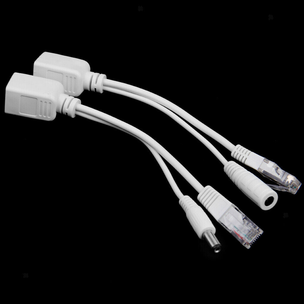 10x Set of 2Pcs Power over Ethernet Passive PoE Adapter Injector + Splitter Kit
