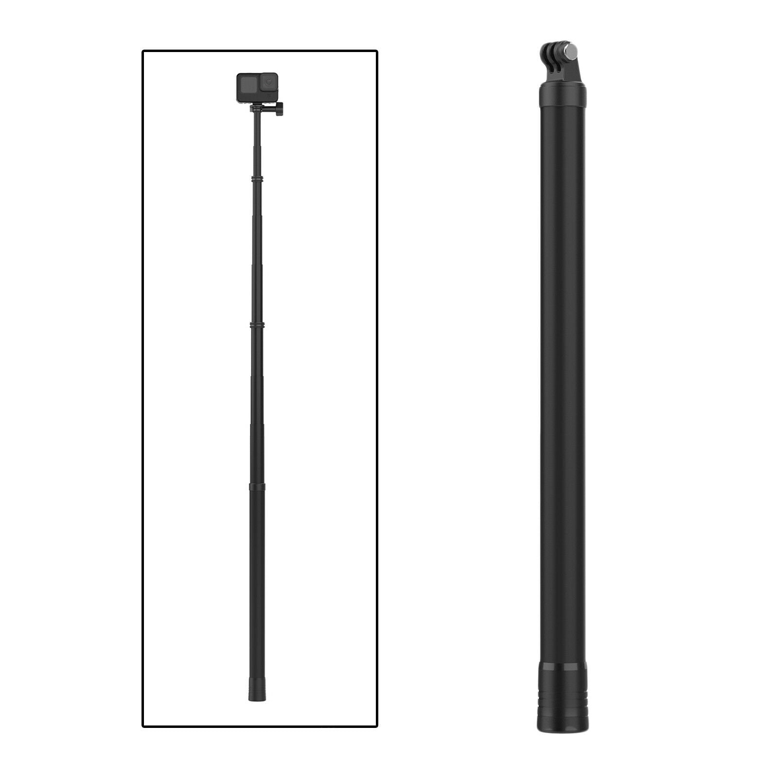 9.8ft Handheld Extendable Monopod Pole Selfie Stick for GoPro Hero Easy Use