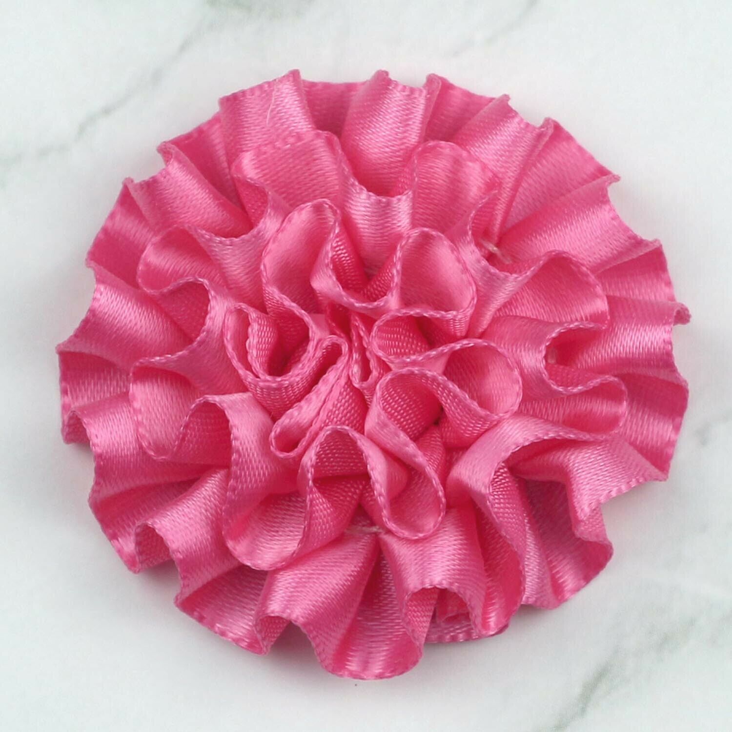 20Pcs 2" Mix Ribbon Flowers Bows Carnation Sewing Appliques DIY Craft Supplies