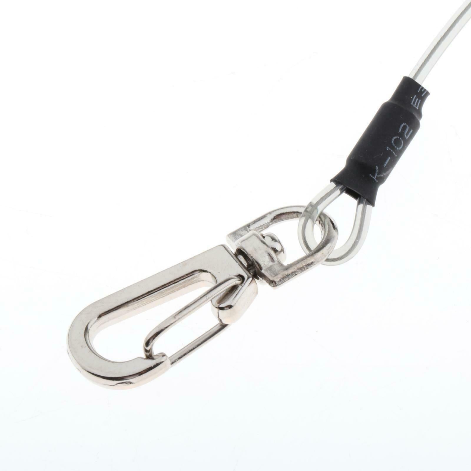 5x Kayak Canoe Safety Fishing Rod Lanyard Paddle Leash Clip Hook 18inch