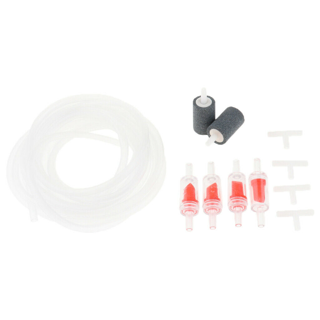 4m 3x Airline Tube+6x Air Stone +12 X Non-return