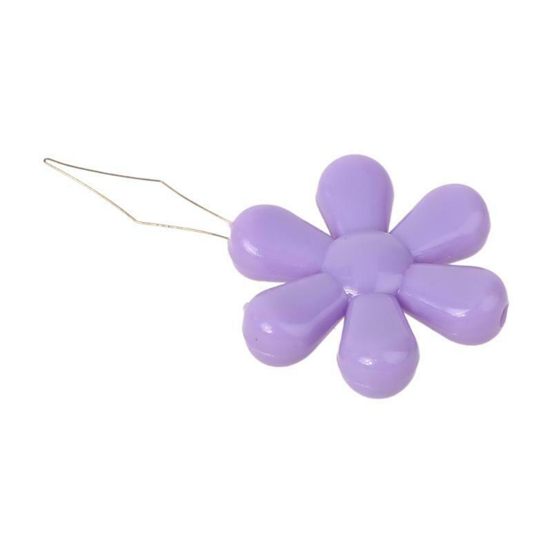30pcs Flower Shape Wire Loop Needle Threaders for Cross Stitch Sewing Needlework