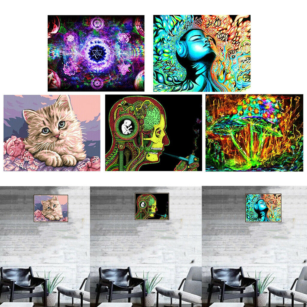 5D DIY Diamonds Embroidery Fantastic Pictures for Home Wall Decor Cat