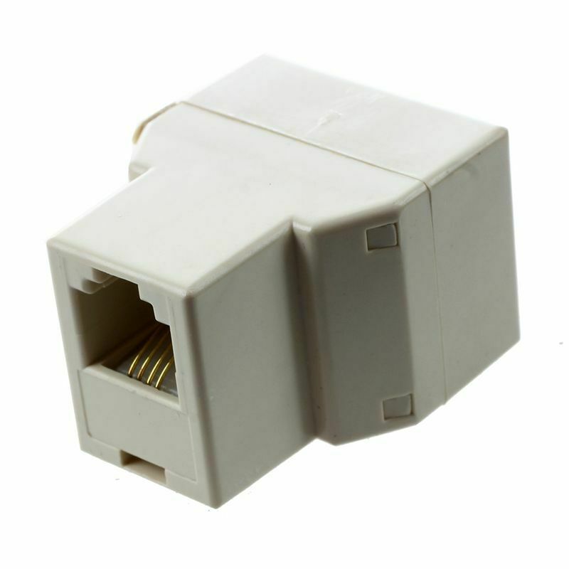 RJ11 4 Pins Female 1 to 2 Telephone Splitter Connector Adapter B1P3P3