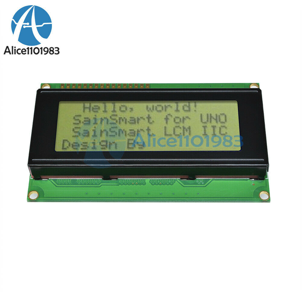 2PCS 20x4 2004 204 Character LCD Display Module 2004 LCD Yellow Green Blacklight