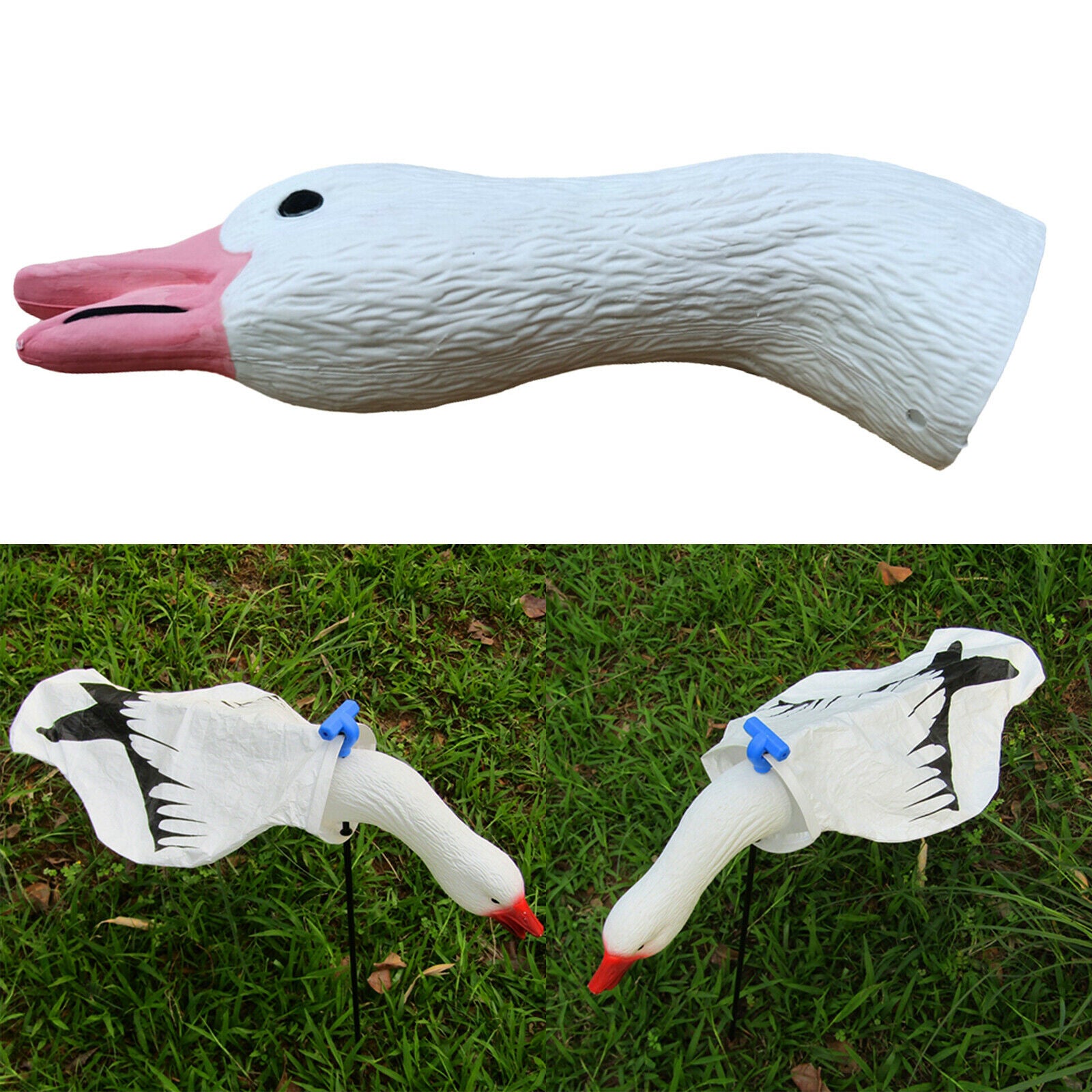 Flexible Hunting Snow Goose Head Hunter Neck Hunter Filler Huntsman Gear