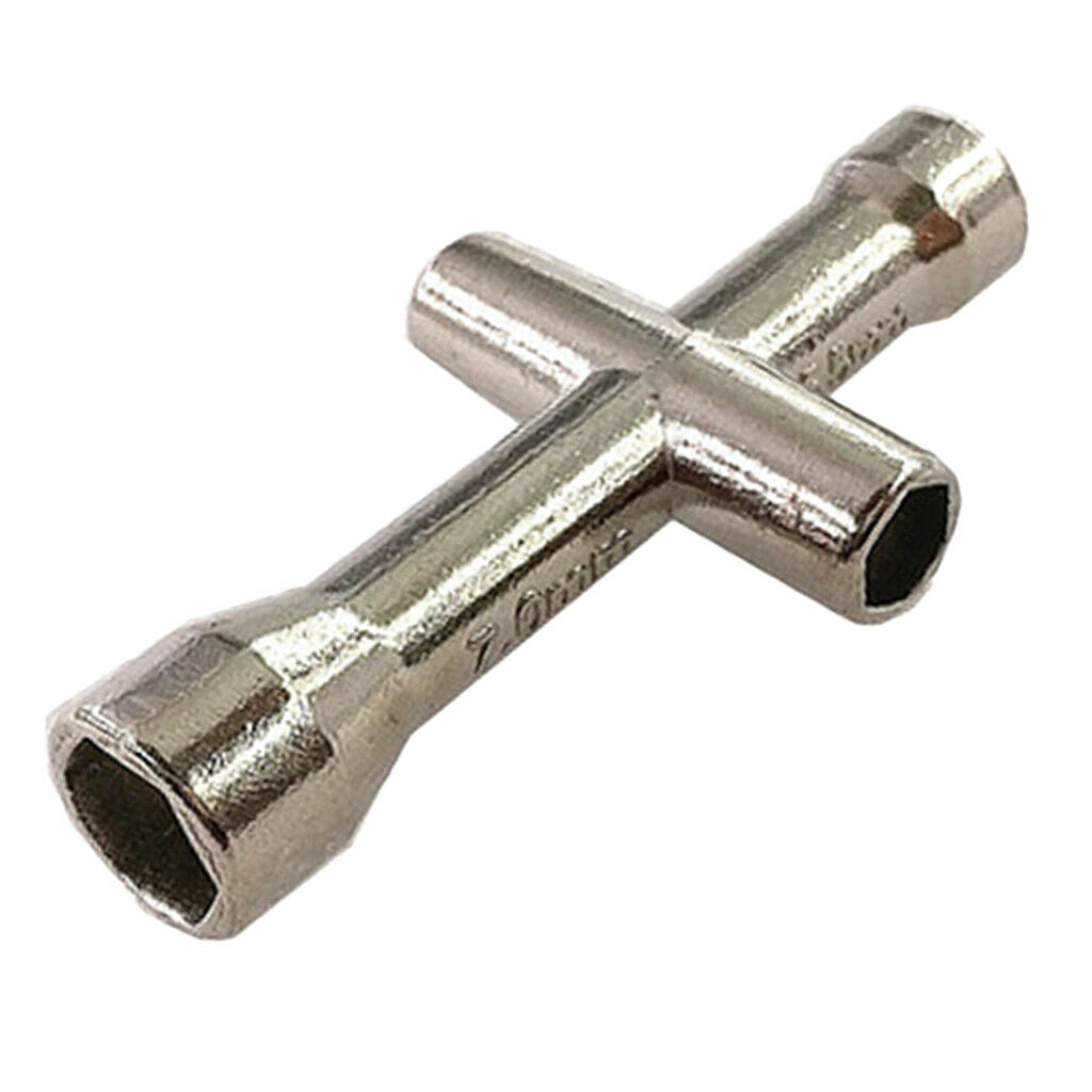 Cross Wrench - Socket 4mm, 5mm, 5.5mm, 7mm - 4 Way Wheel Wrench RC Car