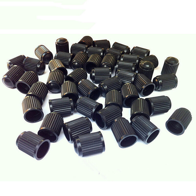 40x Black Universal Plastic Type Wheel Dust Valve Caps for Car Cycle Gifts BDAU