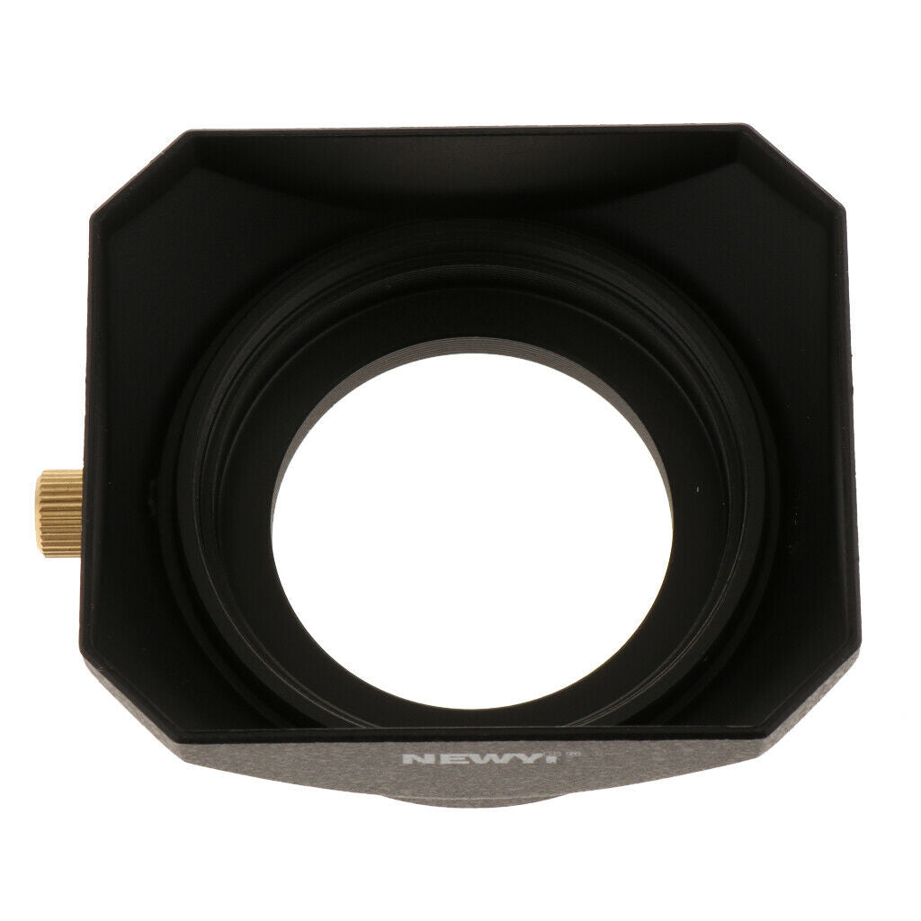 39mm Square Lens Hood with Screw for Canon   Sony Camera Universal