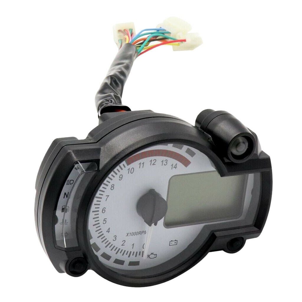 Car Auto Motorcycle Instrument Assembly 12V Electrical 7 Color LED Display