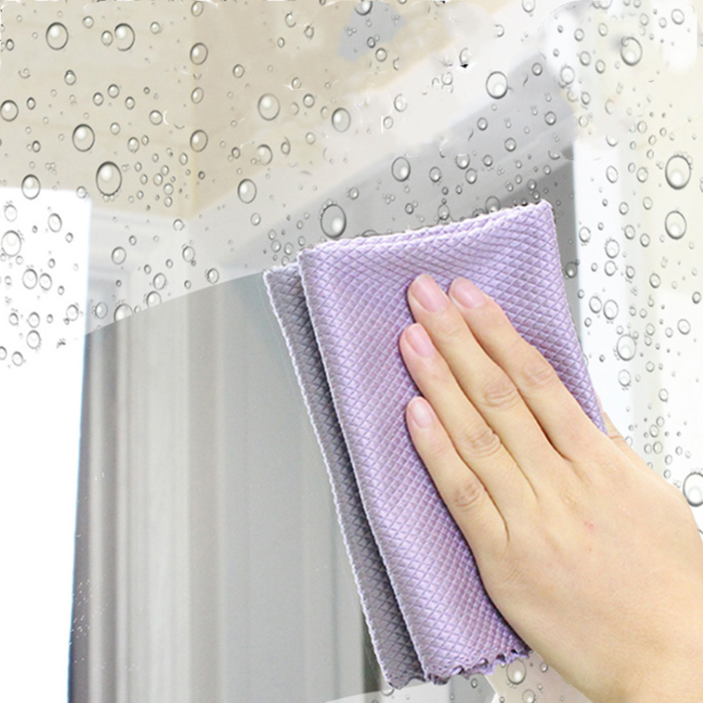 10* Fish Scale Cotton yarn Cleaning Cloths set Window Dish Washing Glass Kitchen