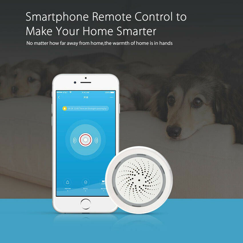 Useful 3in1 WiFi Temperature & Humidity Sensor with Siren Alarm for Alexa Google